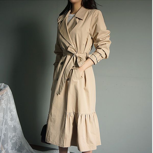 2021 spring casual double-breasted simple classic long trench coat woman new fashion long sleeve black windbreaker qb572, Black;brown
2021 spring casual double-breasted simple classic long trench coat woman new fashion long sleeve black windbreaker qb572, Black;brown