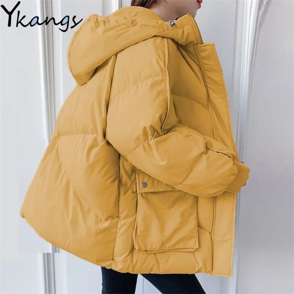 big pocket loose winter oversized jacket women thicken warm student hooded coat casual baggy korean harajuku solid parkas female 211216, Black
big pocket loose winter oversized jacket women thicken warm student hooded coat casual baggy korean harajuku solid parkas female 211216, Black