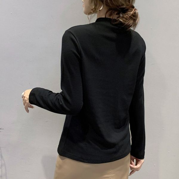 2021 new fall winter korean t-shirt transparent shiny dimonds women with fleece brushed cotton bottoming shirt tees t0n002a cx4s, White
2021 new fall winter korean t-shirt transparent shiny dimonds women with fleece brushed cotton bottoming shirt tees t0n002a cx4s, White