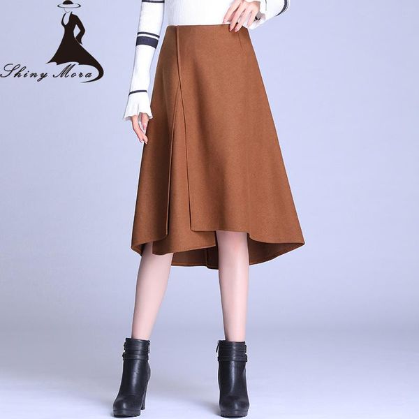 skirts shinymora 2021 winter woolenlong for women high waist a line spliced female elegant knee length warm m-4xl, Black
skirts shinymora 2021 winter woolenlong for women high waist a line spliced female elegant knee length warm m-4xl, Black