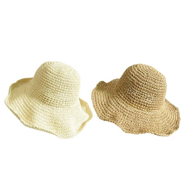 2021 new girls hand made sun hat kids summer raffia straw hat big brim beach cap foldable breathable summer parent-child, Black;white
2021 new girls hand made sun hat kids summer raffia straw hat big brim beach cap foldable breathable summer parent-child, Black;white