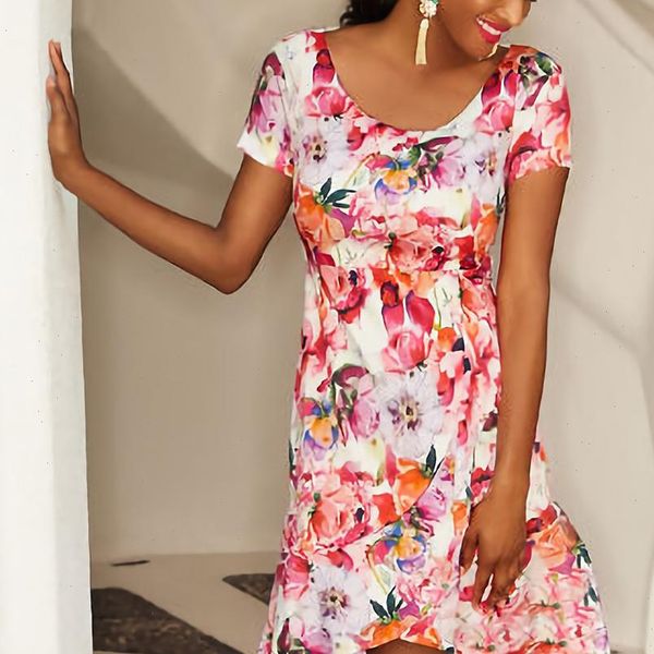 2021 new women dress fashion womens summer o neck floral print evening party sundress mini dress vestidos verano, Black;gray
2021 new women dress fashion womens summer o neck floral print evening party sundress mini dress vestidos verano, Black;gray