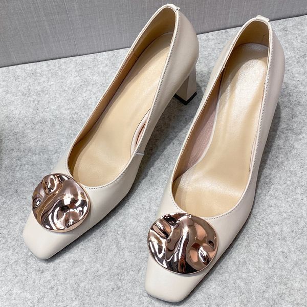 plus size 33-43 womens genuine leather slip-on pumps thick high heel metal decoration elegant ladies ol style daily dress shoes, Black
plus size 33-43 womens genuine leather slip-on pumps thick high heel metal decoration elegant ladies ol style daily dress shoes, Black