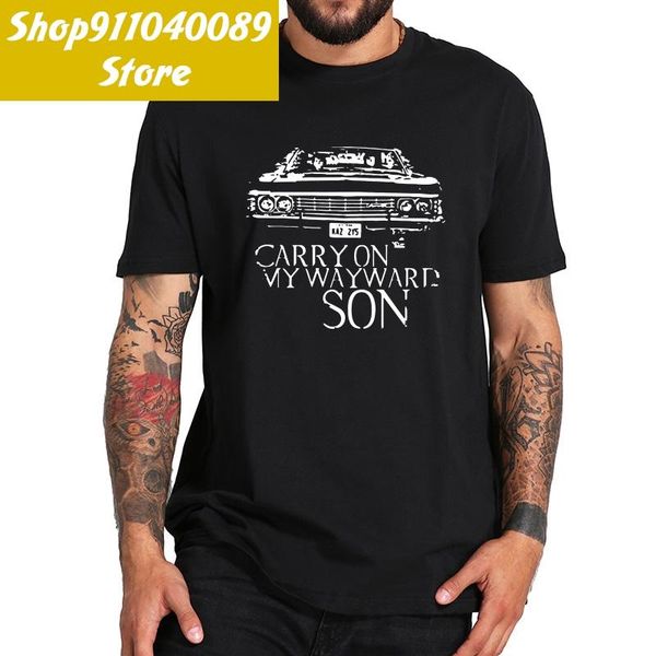 men's t-shirts supernatural tv series t shirt carry on my wayward son songs tshirt 100% cotton tee, White;black
men's t-shirts supernatural tv series t shirt carry on my wayward son songs tshirt 100% cotton tee, White;black