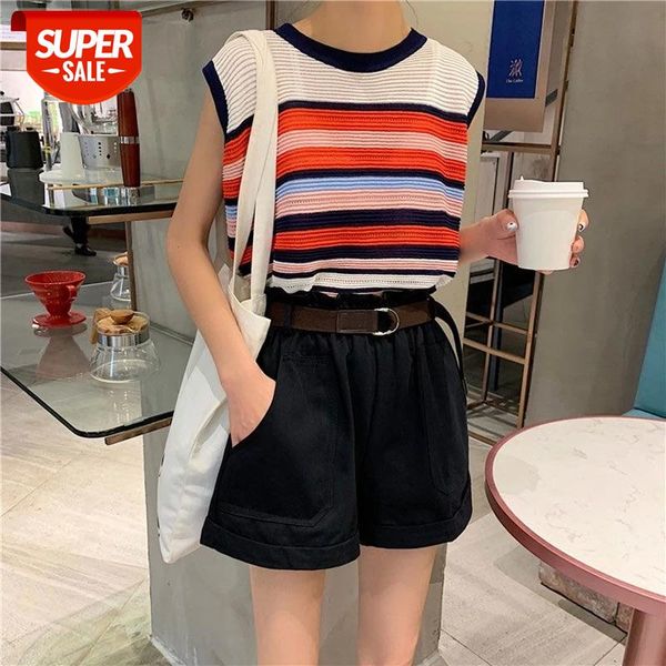 sleeveless stripe vest and high waist wide leg pants clothes 2 piece set women summer preppy clothe loose two pieces set #pf4c, White
sleeveless stripe vest and high waist wide leg pants clothes 2 piece set women summer preppy clothe loose two pieces set #pf4c, White