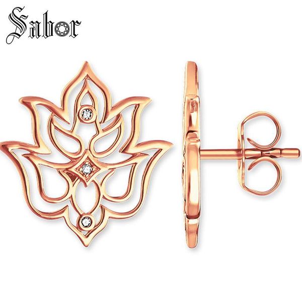 stud earring lotus flower vintage gift for women rose gold 925 sterling silver fashion jewelry, Golden;silver
stud earring lotus flower vintage gift for women rose gold 925 sterling silver fashion jewelry, Golden;silver