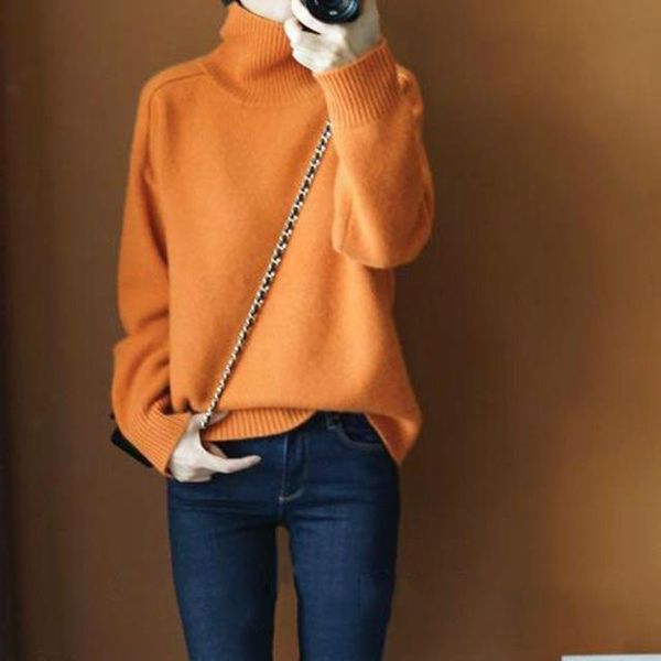 women's sweaters 2021 autumn winter women sweater pullover loose turtleneck sweet candy color long sleeve short cropped knitwear cashme, White;black
women's sweaters 2021 autumn winter women sweater pullover loose turtleneck sweet candy color long sleeve short cropped knitwear cashme, White;black