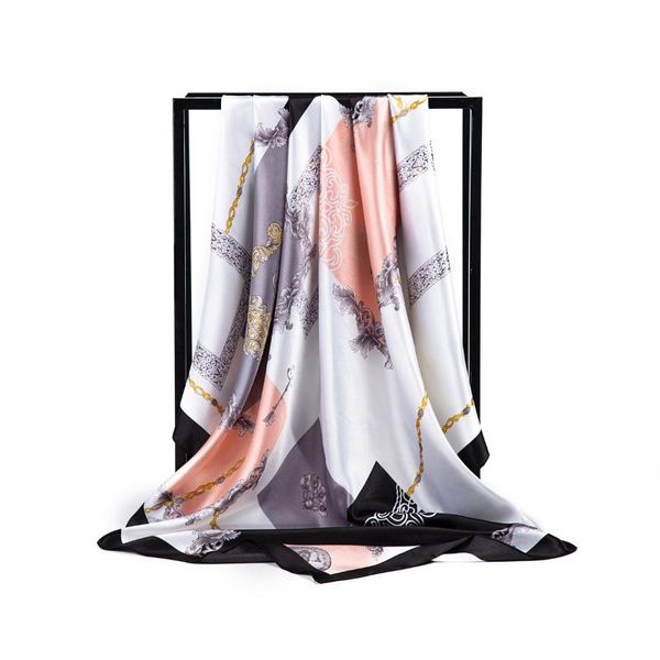 scarves 2021 fashion silk square scarf for women 90*90cm neck hair bag warp designer soft neckerchief hijab headscarf female foulard, Blue;gray
scarves 2021 fashion silk square scarf for women 90*90cm neck hair bag warp designer soft neckerchief hijab headscarf female foulard, Blue;gray