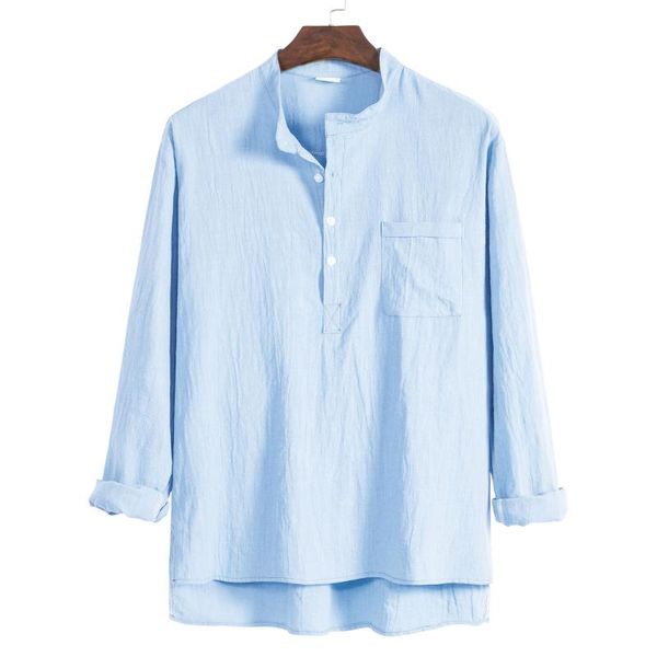 new men's long sleeve shirts cotton linen casual breathable comfort shirt fashion style solid male loose streetwear#f35, White;black 
new men's long sleeve shirts cotton linen casual breathable comfort shirt fashion style solid male loose streetwear#f35, White;black