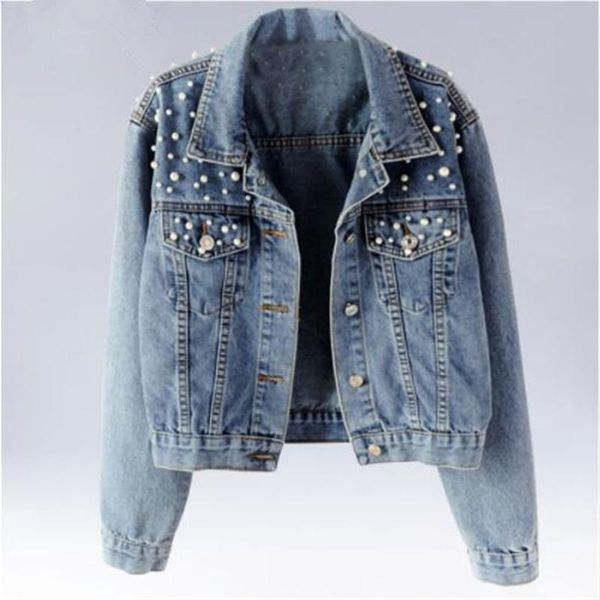 women's trench coats plus size pearl beading short denim jackets 3xl 5xl women white wash long sleeve vintage casual jean jacket bomber, Tan;black
women's trench coats plus size pearl beading short denim jackets 3xl 5xl women white wash long sleeve vintage casual jean jacket bomber, Tan;black