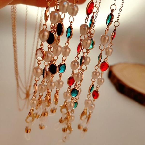 sunglasses frames chains anti-lost colorful beads hold straps crystal lanyard eyewear accessories glasses chain mask, Silver
sunglasses frames chains anti-lost colorful beads hold straps crystal lanyard eyewear accessories glasses chain mask, Silver