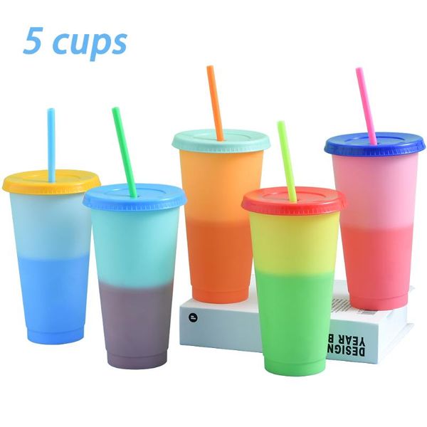 spoons 5pcs 710ml 24oz glitter flash shiny straw cup color changing plastic tumbler coffee with lid high capacity gift 
spoons 5pcs 710ml 24oz glitter flash shiny straw cup color changing plastic tumbler coffee with lid high capacity gift