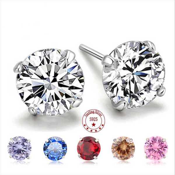 stud s925 sterling silver sparkling color zircon earrings sleep simple and small, Golden;silver
stud s925 sterling silver sparkling color zircon earrings sleep simple and small, Golden;silver