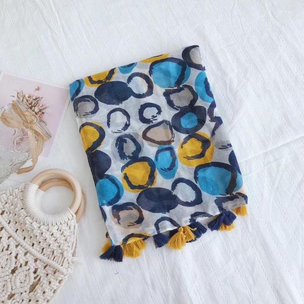 scarves 2021 fashion ladies bohemian tassel print big scarf bandana,muslim hijab viscose polka dots wrap ponchos and capes, Blue;gray
scarves 2021 fashion ladies bohemian tassel print big scarf bandana,muslim hijab viscose polka dots wrap ponchos and capes, Blue;gray