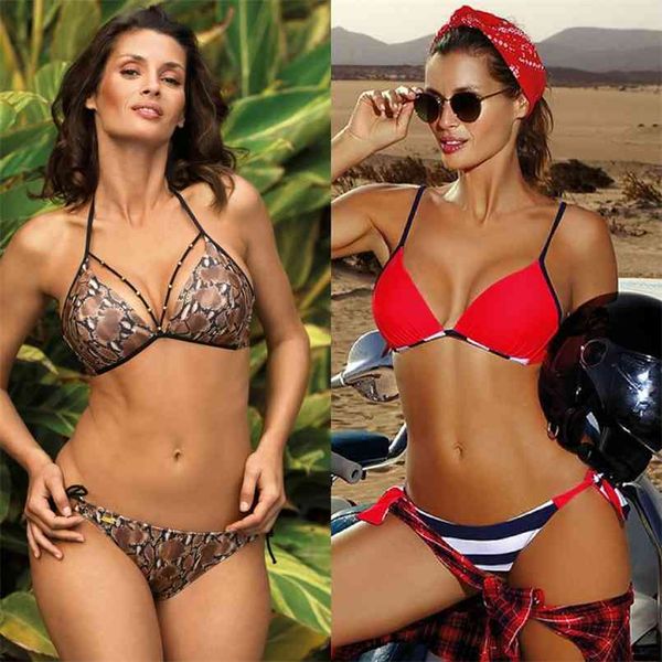 push up bikini micro swimwear women print swimsuit female striped low waist bandage set two-piece suits xl 210722, White;black 
push up bikini micro swimwear women print swimsuit female striped low waist bandage set two-piece suits xl 210722, White;black