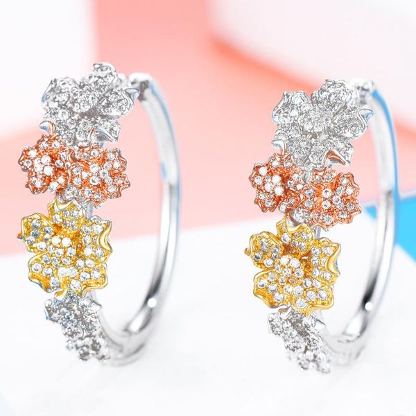 hoop & huggie luxury exclusive boucle d'oreille femme 2021 earrings for women bridal wedding jewelry blooming flowers fashion, Golden;silver
hoop & huggie luxury exclusive boucle d'oreille femme 2021 earrings for women bridal wedding jewelry blooming flowers fashion, Golden;silver