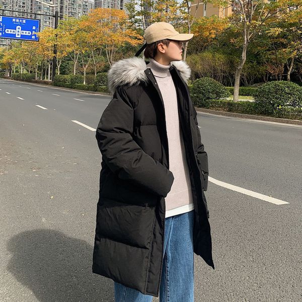 2021 winter long men's warm fashion casual fur collar hooded coat men wild style oversize jacket parka mens clothes vc6b, Black
2021 winter long men's warm fashion casual fur collar hooded coat men wild style oversize jacket parka mens clothes vc6b, Black