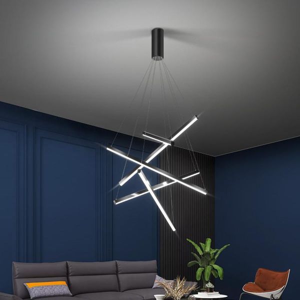 luxury modern stair led dimmable pendant lights black metal suspend lamp hanging lamp led luminarias indoor lighting fixtures
luxury modern stair led dimmable pendant lights black metal suspend lamp hanging lamp led luminarias indoor lighting fixtures