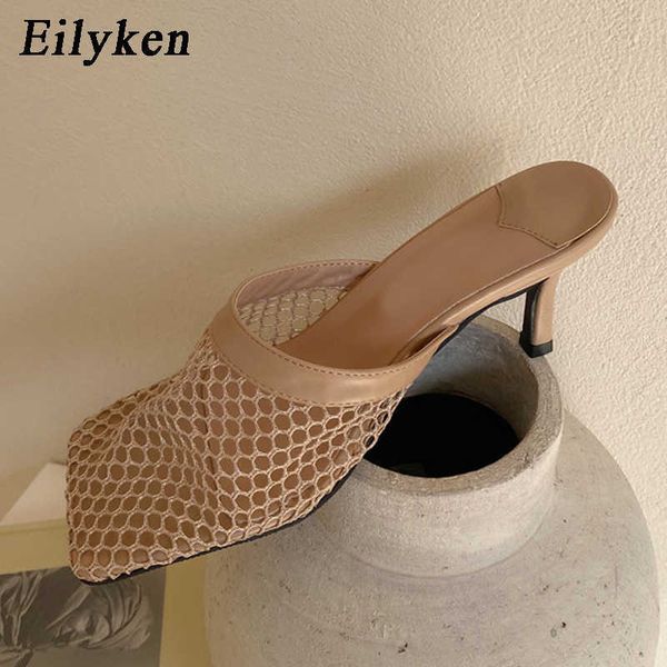 eilyken new hollow breathable mesh woman thin high heels slippers summer vintage square toe sandals mules femme shoes pumps y0611, Black
eilyken new hollow breathable mesh woman thin high heels slippers summer vintage square toe sandals mules femme shoes pumps y0611, Black