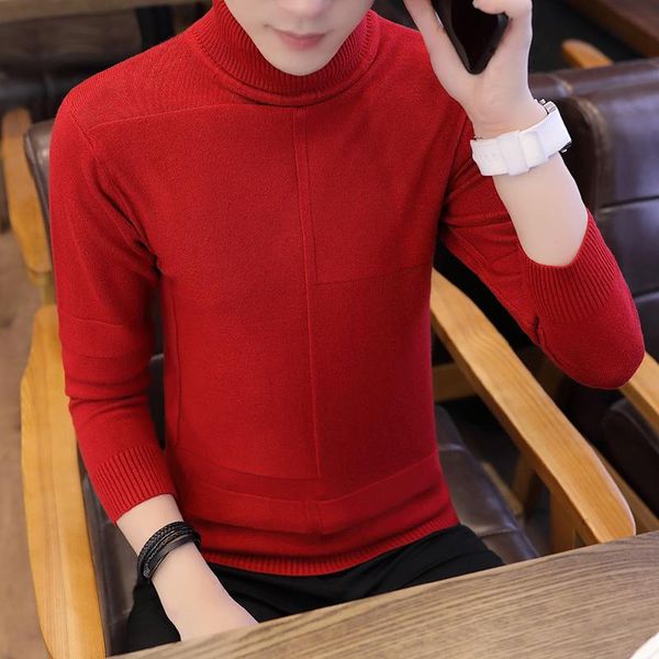 men's sweaters 2021 spring turtleneck sweater slim korean fashion student lapel pure cotton winter, White;black
men's sweaters 2021 spring turtleneck sweater slim korean fashion student lapel pure cotton winter, White;black