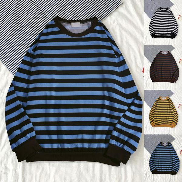 men's hoodies & sweatshirts autumn winter round neck stripe sweatshirt fashion wild comfortable o-neck casual 2021 #4, Black
men's hoodies & sweatshirts autumn winter round neck stripe sweatshirt fashion wild comfortable o-neck casual 2021 #4, Black