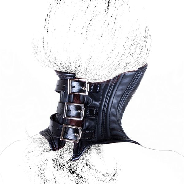 slave cosplay tall leather posture choker stretching gothic neck collar with adjustable buckle for fetish bondage toys
slave cosplay tall leather posture choker stretching gothic neck collar with adjustable buckle for fetish bondage toys