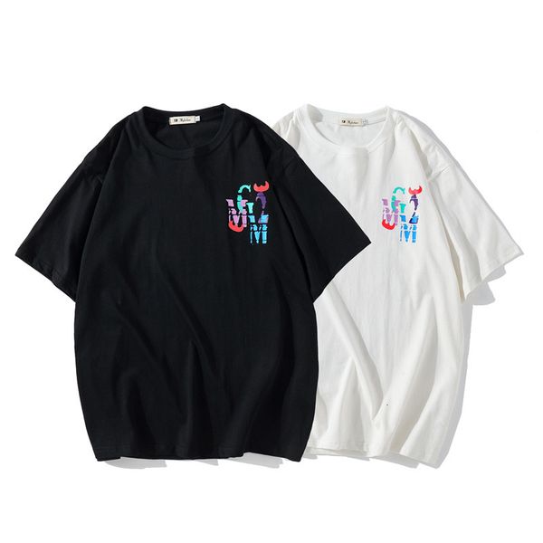 fashion t shirt summer brand guochao creative mosaic tauren fun color printing short sleeve for men and women, White;black
fashion t shirt summer brand guochao creative mosaic tauren fun color printing short sleeve for men and women, White;black