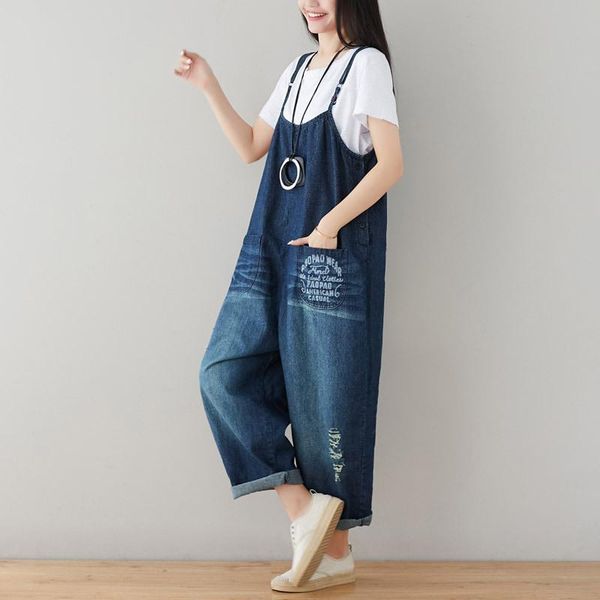 women's jumpsuits & rompers lady distressed denim jumpsuit women ripped summer 2021 casual personality womens, Black;white
women's jumpsuits & rompers lady distressed denim jumpsuit women ripped summer 2021 casual personality womens, Black;white