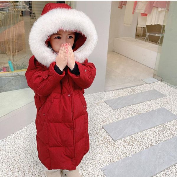 down coat 2022 winter girls down jackets korean style fashion thick medium length hooded with fur collar kids jackets 2-12 years, Blue;gray
down coat 2022 winter girls down jackets korean style fashion thick medium length hooded with fur collar kids jackets 2-12 years, Blue;gray