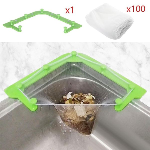 kitchen sink hanging net rack filter net wash disposable leftovers sink drainer rack with 100 disposable bags
kitchen sink hanging net rack filter net wash disposable leftovers sink drainer rack with 100 disposable bags