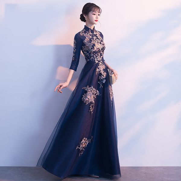 casual dresses chinese style dress womens slim party evening long cheongsam marriage gown luxury wedding qipao fashion clothes vestido u4de, Black;gray
casual dresses chinese style dress womens slim party evening long cheongsam marriage gown luxury wedding qipao fashion clothes vestido u4de, Black;gray