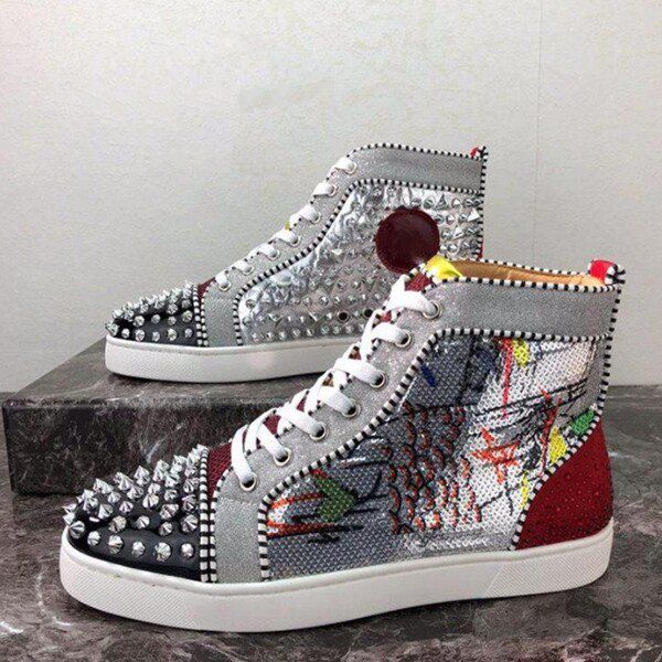 2021 men women casual shoes bottom studded spikes fashion platform insider sneakers black red white silver leather high boots size35-46 mjjj
2021 men women casual shoes bottom studded spikes fashion platform insider sneakers black red white silver leather high boots size35-46 mjjj