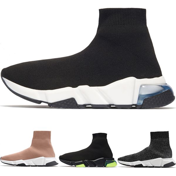new speed trainer knit high black clear sole nior white mens running shoes retro graffiti women sneakers paris red socks shoes no box
new speed trainer knit high black clear sole nior white mens running shoes retro graffiti women sneakers paris red socks shoes no box