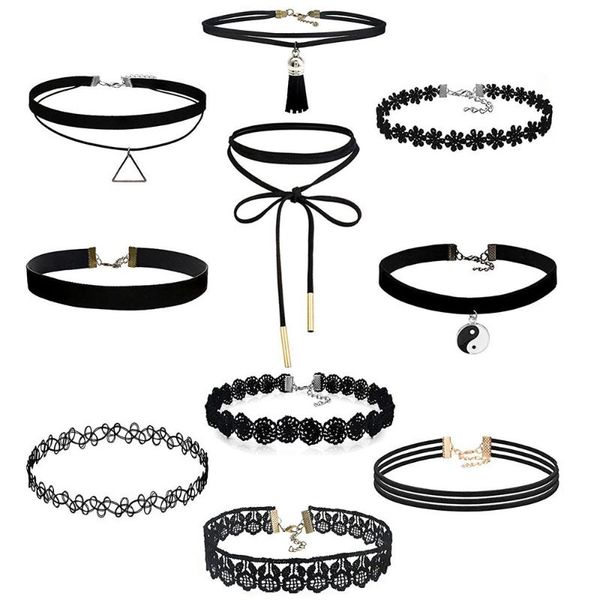 chokers otoky necklaces alloy choker necklace gothic 10pc set stretch velvet classic tattoo lace luxury, Golden;silver
chokers otoky necklaces alloy choker necklace gothic 10pc set stretch velvet classic tattoo lace luxury, Golden;silver