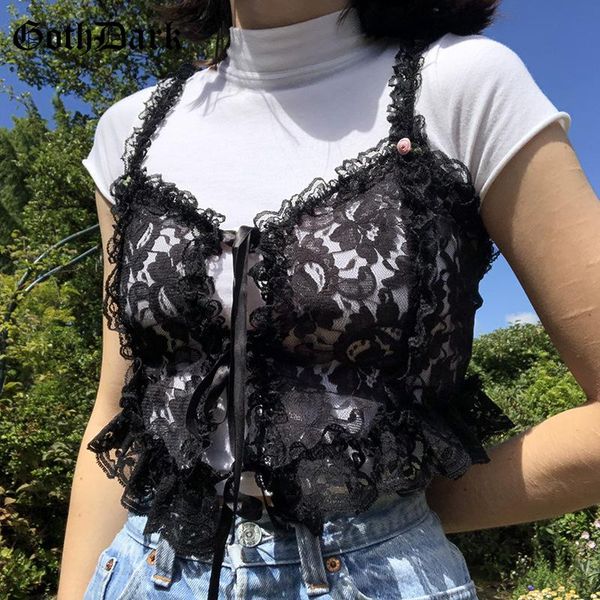women's tanks & camis goth dark lace gothic see through black mall e-girl ruffles crop women backless sleeveless bandage clothes, White
women's tanks & camis goth dark lace gothic see through black mall e-girl ruffles crop women backless sleeveless bandage clothes, White