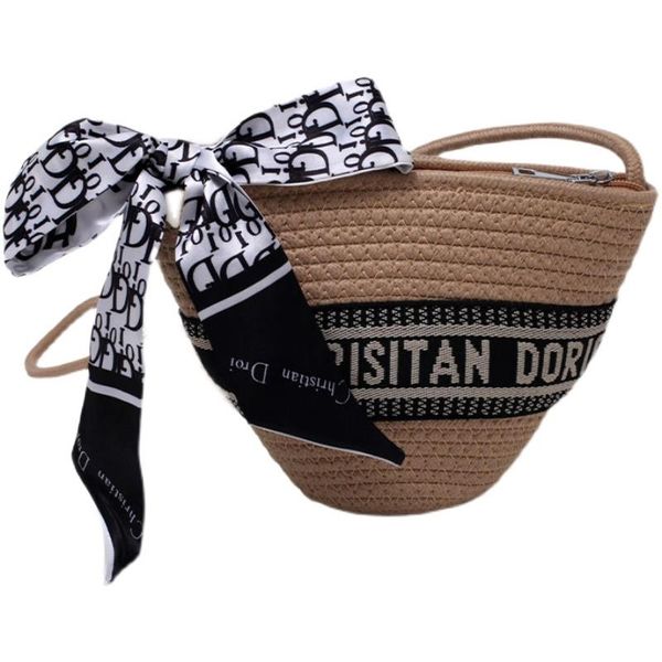 evening bags 2021 summer straw woven fashion silk scarf ladies shoulder bag large capacity messenger bucket
evening bags 2021 summer straw woven fashion silk scarf ladies shoulder bag large capacity messenger bucket