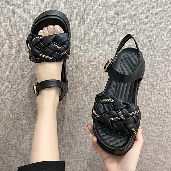 sandals 2021 summer women shoes fashion weave design platform wedges comfortable casual open toe beach, Black
sandals 2021 summer women shoes fashion weave design platform wedges comfortable casual open toe beach, Black
