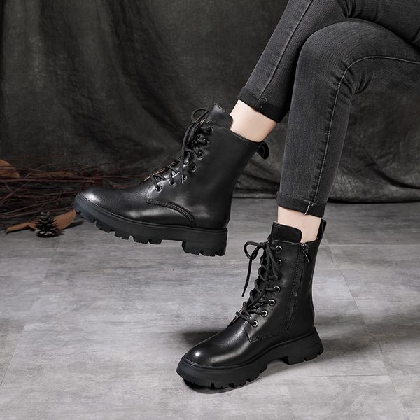 journey martin autumn and winter 2021 black headcoat cow leather thick soled women's ins fashion british boots
journey martin autumn and winter 2021 black headcoat cow leather thick soled women's ins fashion british boots