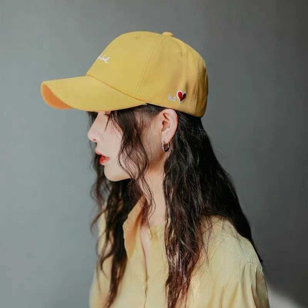 baseball cap women's autumn and winter men's korean face show little versatile letter student hat, Blue;gray