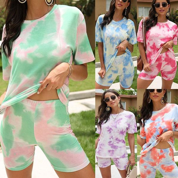 women's tracksuits 2021 european and american fashion tie-dye gradient loose casual t-shirt tight shorts two-piece suit, Gray
women's tracksuits 2021 european and american fashion tie-dye gradient loose casual t-shirt tight shorts two-piece suit, Gray