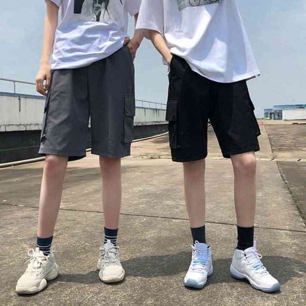 pocket cargo short summer loose straight casual short pants high waist handsome sports knee length 210603, White;black
pocket cargo short summer loose straight casual short pants high waist handsome sports knee length 210603, White;black