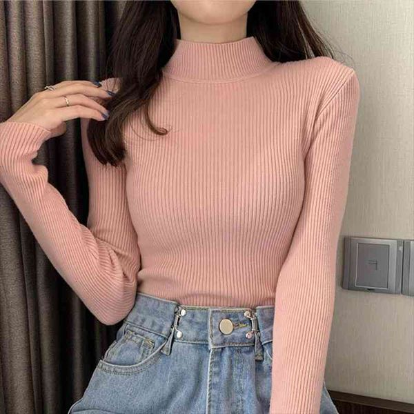 half turtleneck sweater ladies pullover long sleeve autumn and winter all-match slim tight stretch knit base shirt apparel, White;black
half turtleneck sweater ladies pullover long sleeve autumn and winter all-match slim tight stretch knit base shirt apparel, White;black