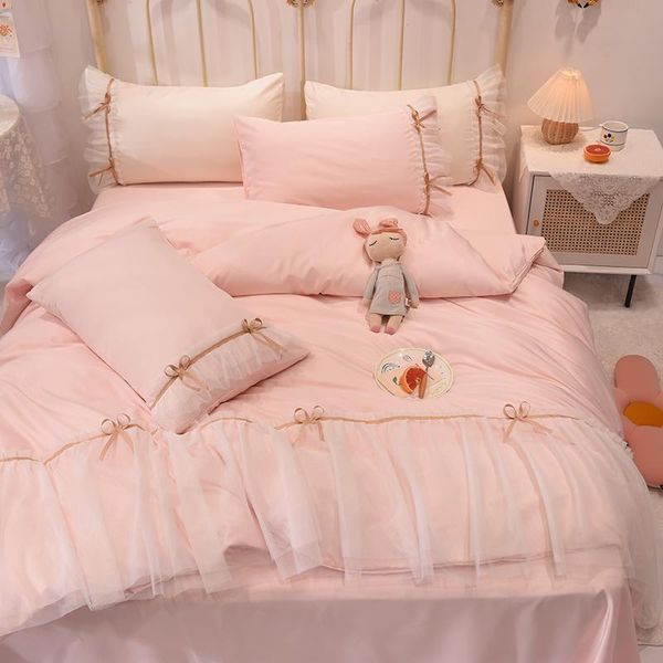bedding sets summer ice silk four-piece lace princess wind dust girl heart pink quilt cover web celebrity dai li bed sheets
bedding sets summer ice silk four-piece lace princess wind dust girl heart pink quilt cover web celebrity dai li bed sheets