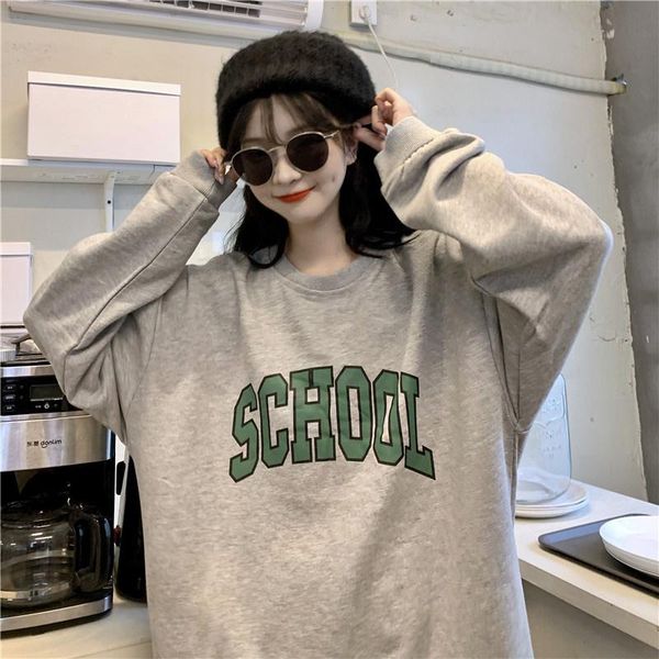 women's hoodies & sweatshirts real s korean vintage letter print round neck, Black
women's hoodies & sweatshirts real s korean vintage letter print round neck, Black