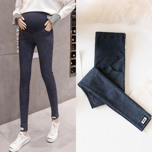 maternity bottoms clothes trousers skinny pants denim slim leggings support abdomen elastic waist spring, White
maternity bottoms clothes trousers skinny pants denim slim leggings support abdomen elastic waist spring, White