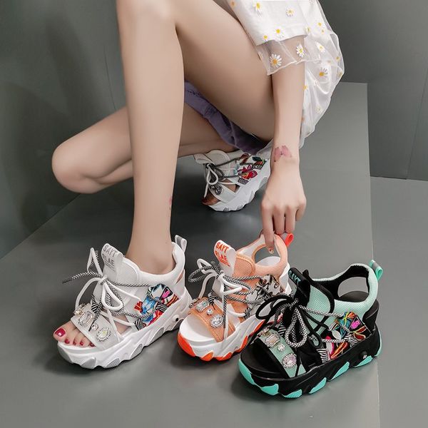 wedges platform sandals women 2021 summer breathable rhinestones high heels ladies shoes height increasing 8.5cm women sandalsdress shoes, Black
wedges platform sandals women 2021 summer breathable rhinestones high heels ladies shoes height increasing 8.5cm women sandalsdress shoes, Black