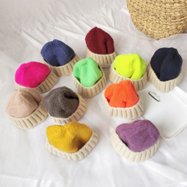 hat autumn and winter solid color short wool hat children cute fashion wild knit hat parent-child boy girl, Yellow
hat autumn and winter solid color short wool hat children cute fashion wild knit hat parent-child boy girl, Yellow