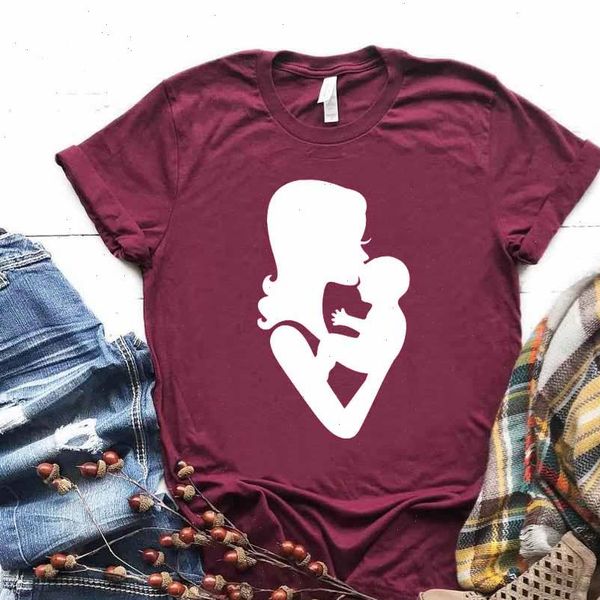 women t shirt mother and baby print tshirt women short sleeve o neck loose t shirt ladies causal tee shirt, White
women t shirt mother and baby print tshirt women short sleeve o neck loose t shirt ladies causal tee shirt, White