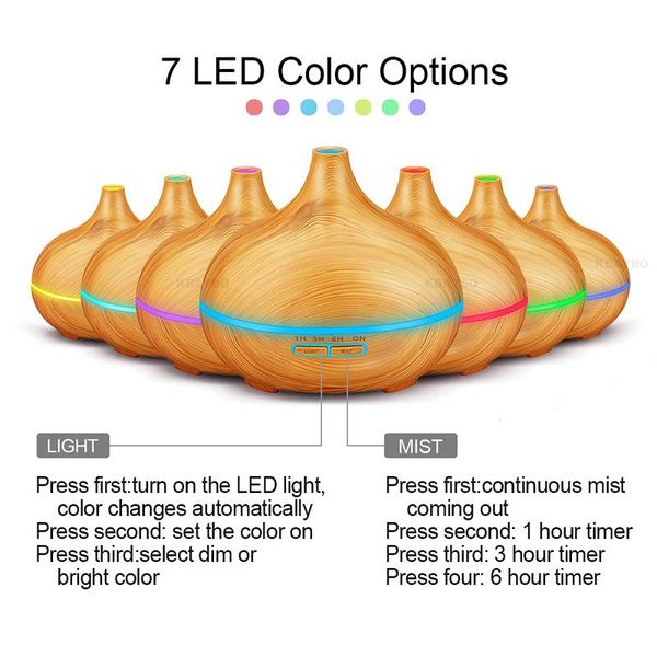 550ml remote control wood grain cool mist humidifier ultrasonic aroma essential oil diffuser office home living yoga
550ml remote control wood grain cool mist humidifier ultrasonic aroma essential oil diffuser office home living yoga