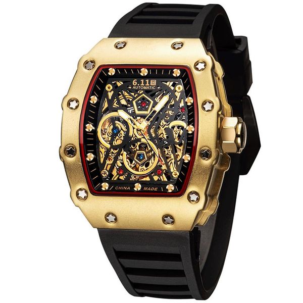 wristwatches 6.11 luxury automatic mechanical wristwatch brand men hip hop gold watches male tonneau clock relogio masculino montre homm, Slivery;brown
wristwatches 6.11 luxury automatic mechanical wristwatch brand men hip hop gold watches male tonneau clock relogio masculino montre homm, Slivery;brown
